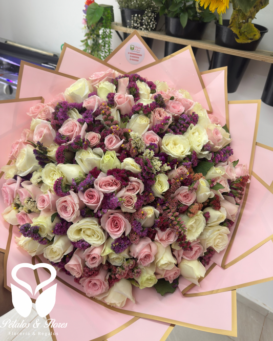 Bouquet Te adoro 100 rosas